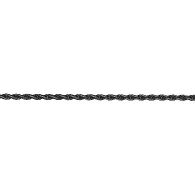 Men's LYNX Black Ion-Plated Stainless Steel Chain Necklace