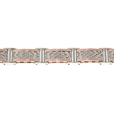 Men's LYNX Two Tone Stainless Steel Bracelet
