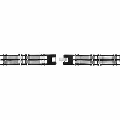 Men's LYNX Two Tone Stainless Steel Bracelet 