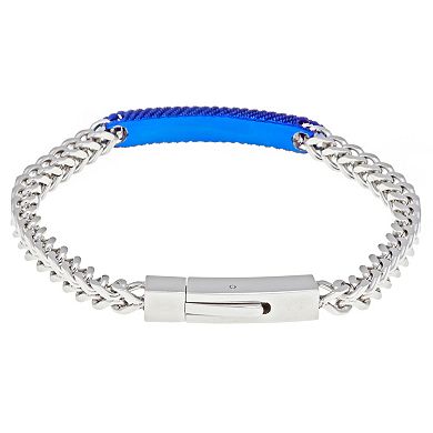 Men's LYNX Stainless Steel Foxtail Chain Bracelet