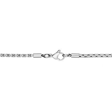 Men's LYNX Black Ion-Plated Stainless Steel Tooth Pendant Necklace