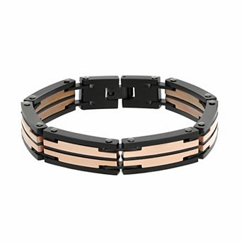 Men's LYNX Two Tone Stainless Steel Bracelet