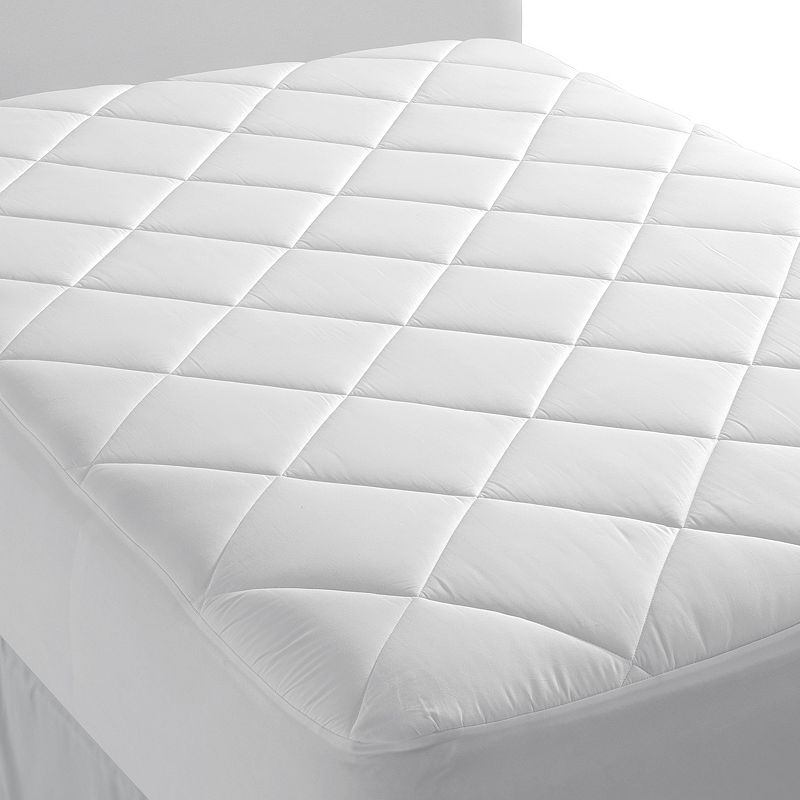 Lands End 400 Thread Count Supima Cotton Mattress Pad, White, Full