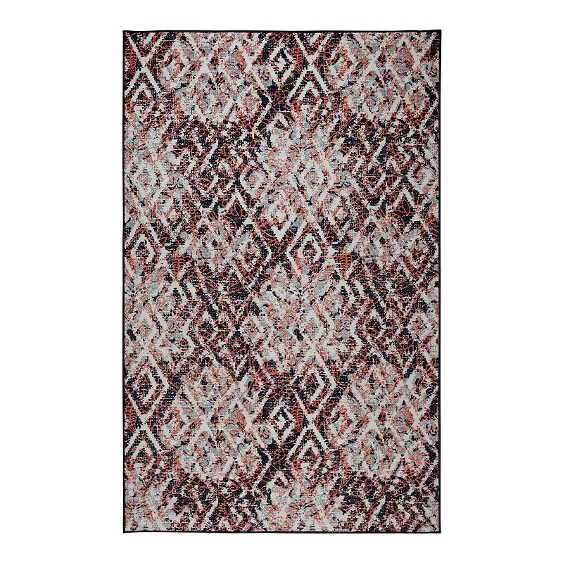 Mohawk Home Prismatic Fitz Rug, Blue, 8X10 Ft