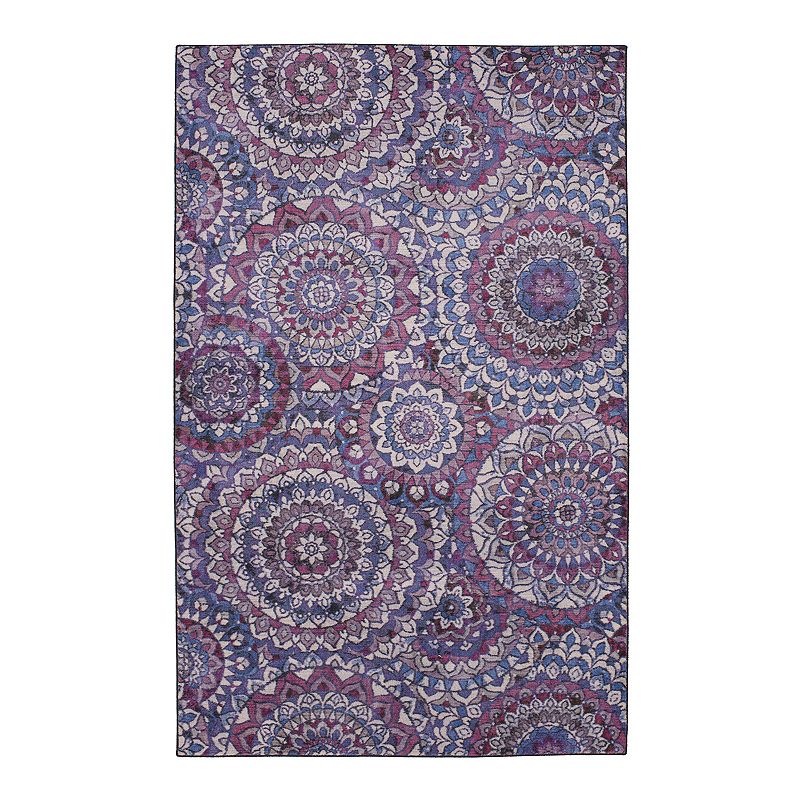 Mohawk Home Prismatic Florence Medallion Rug, Purple, 8X10 Ft