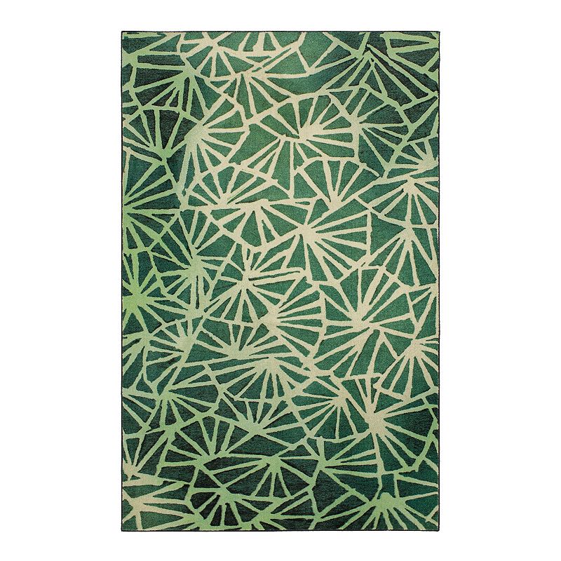 Mohawk Home Prismatic Four Corners Forest Rug, Green, 5X8 Ft