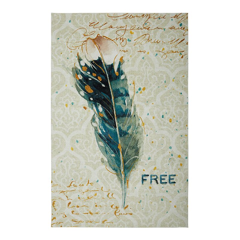 Mohawk Home Prismatic Free Feather Rug, Blue, 8X10 Ft