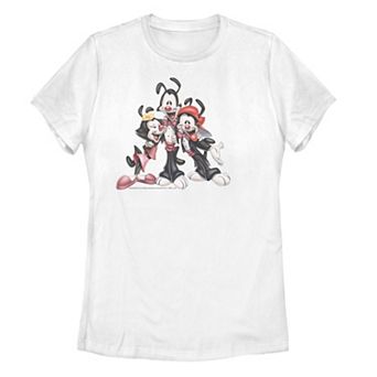 Juniors' Animaniacs Yakko Wakko & Dot Airbrush Tee