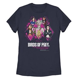 Juniors' Harley Quinn: Birds of Prey Diamond Girl Group Portraits Tee