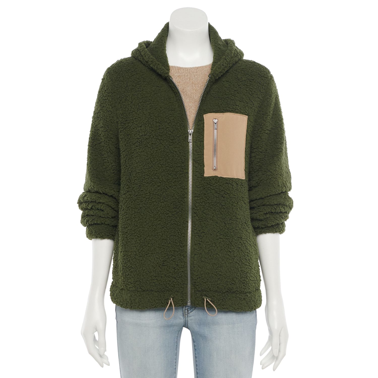 juniors so sherpa hoodie