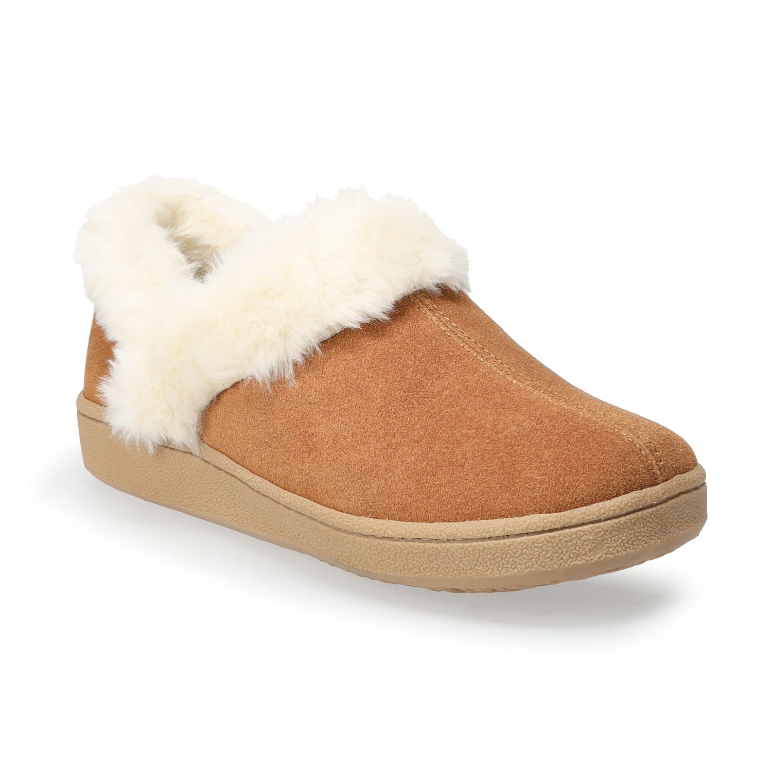 clarks suede scuff slipper