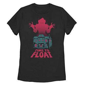 Juniors' IT Chapter 2 Time To Float Red Silhouette Tee