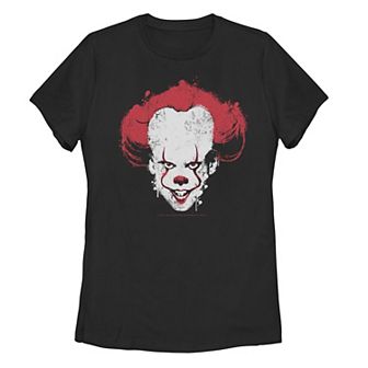 Juniors' IT Chapter 2 Pennywise Paint Splatter Head Shot Tee