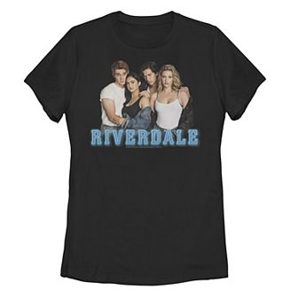 Juniors' Riverdale Group Shot Logo Tee