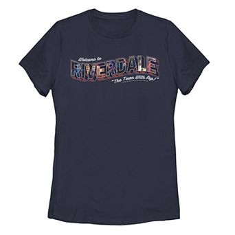 Juniors' Riverdale The Town With Pep Postcard Tee