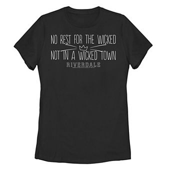 Juniors' Riverdale No Rest In A Wicked Town Tee