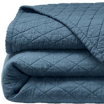 Lands' End Solid Diamond Double Voile Quilt