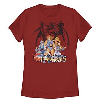 Juniors' ThunderCats Group Shot Logo Tee