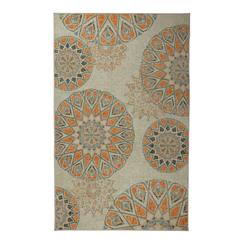 Mohawk Home Prismatic Clovis Rug, Beig/Green, 5X8 Ft