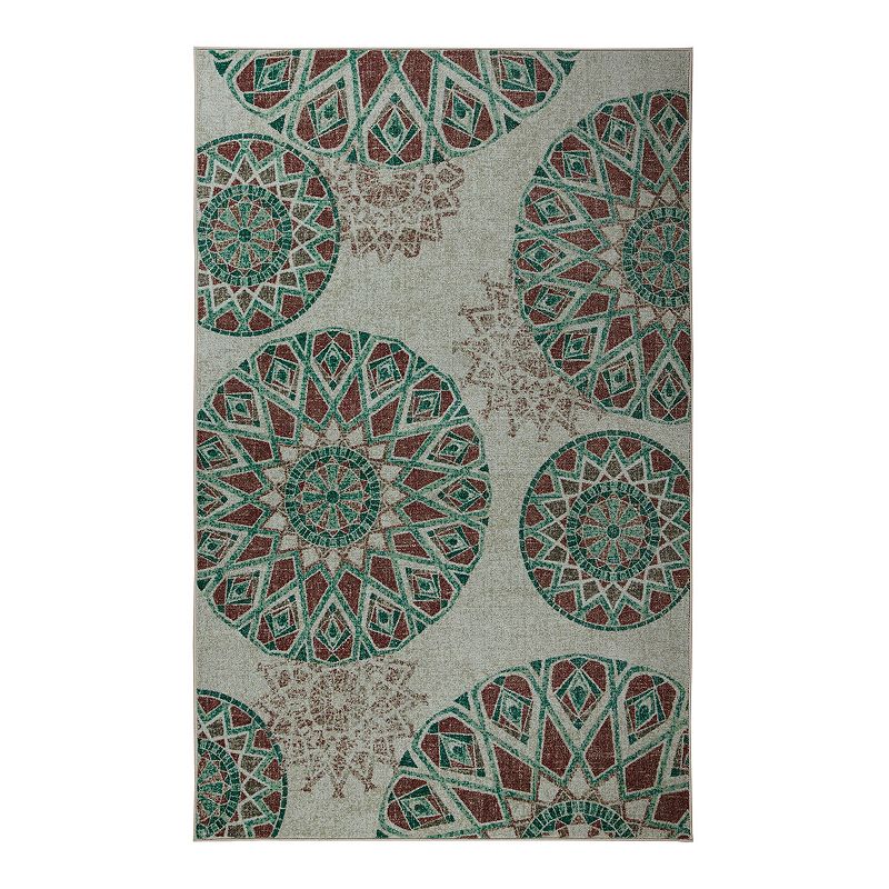 Mohawk Home Prismatic Clovis Rug, Green, 8X10 Ft