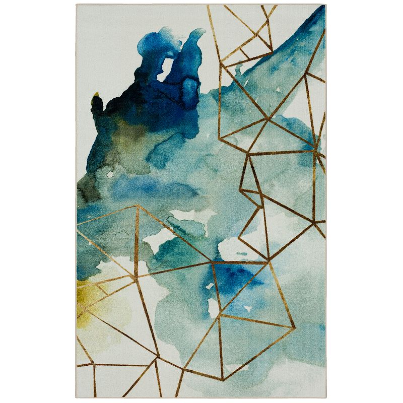 Mohawk Home Prismatic Cognition Water Rug, Blue, 5X7 Ft