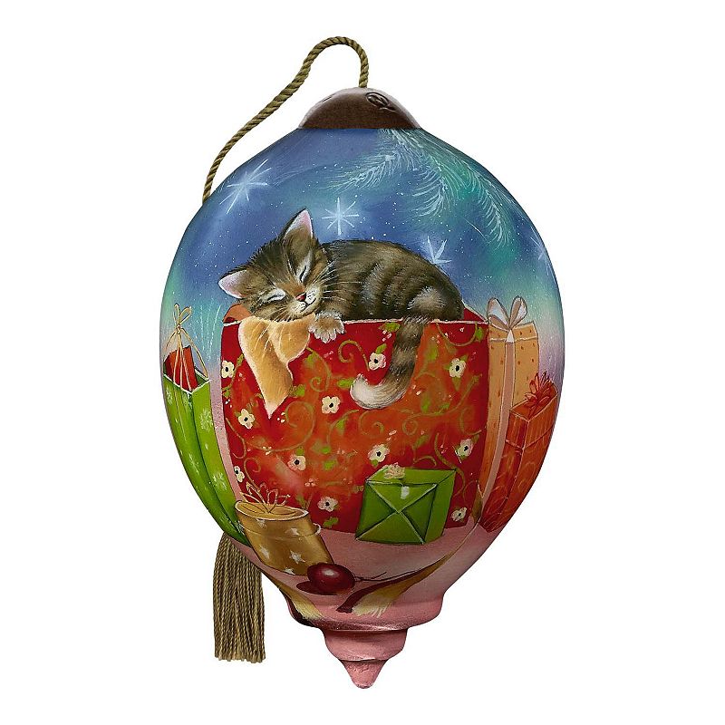62579196 Precious Moments Christmas Kitten Ornament, Blue sku 62579196