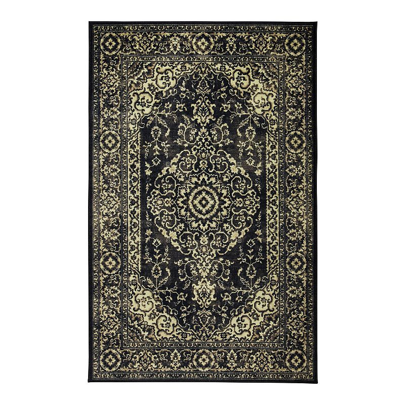 Mohawk Home Prismatic Damaris Rug, Black, 5X8 Ft