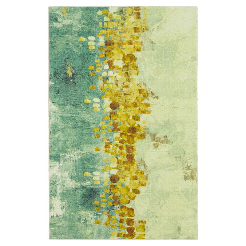 Mohawk Home Prismatic Dancing Stars Rug, Beig/Green, 8X10 Ft
