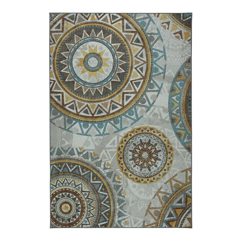 Mohawk Home Prismatic Danyon Rug, Blue, 8X10 Ft