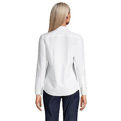 Women's Lands' End No Iron Supima Cotton Long Sleeve Shirt