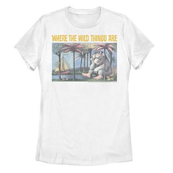 Juniors' Where The Wild Things Are Book Cover Tee
