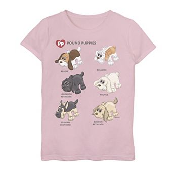 Girls 7-16 Pound Puppies Breeds Graphic Tee