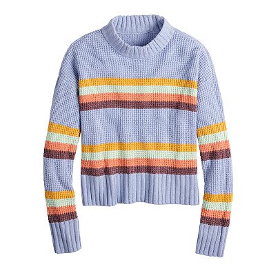 Juniors' SO® Drop Shoulder Vented Hem Sweater