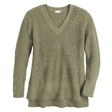 Juniors' SO® Drop Shoulder Chenille Sweater