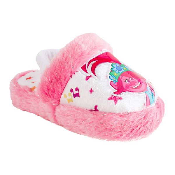 Dreamworks Trolls Poppy Slippers  Toddler Girl Size7/8  NWT 