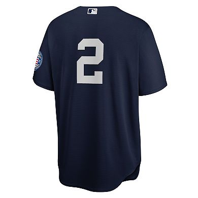 Men's Nike Derek Jeter Navy New York Yankees 2020 Hall of Fame Induction Alternate Replica Player Jersey