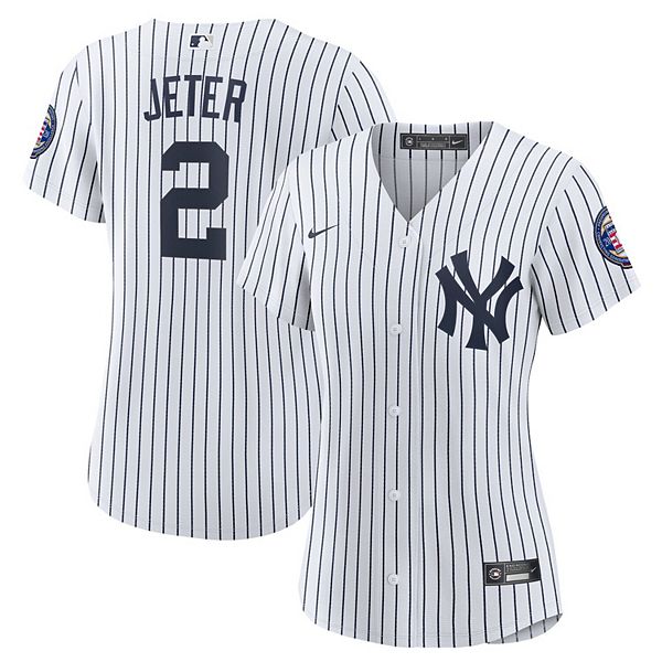 Derek Jeter New York Yankees Nike 2020 Hall of Fame Induction Home Replica  Player Name Jersey - White/Navy