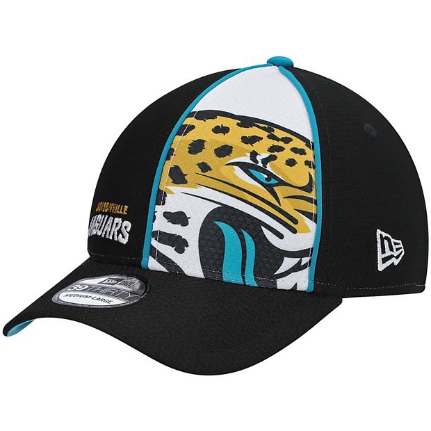 Men's Jacksonville Jaguars New Era Black Main 39THIRTY Flex Hat