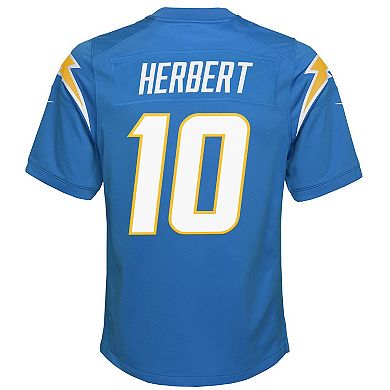 Youth Nike Justin Herbert Powder Blue Los Angeles Chargers Game Jersey