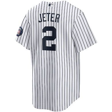 Men's Nike Derek Jeter White/Navy New York Yankees 2020 Hall of Fame ...
