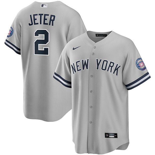 Men's Nike Derek Jeter Gray New York Yankees 2020 Hall of Fame ...