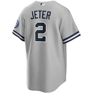 Men's Nike Derek Jeter Gray New York Yankees 2020 Hall of Fame ...