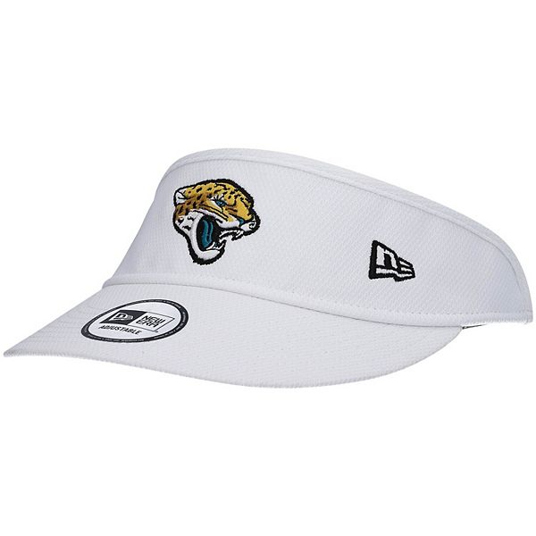 Men's New Era White Jacksonville Jaguars Tall Adjustable Visor