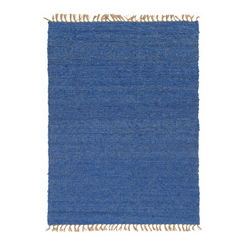 Linon Verginia Berber Blue Rug, 3.5X5.5 Ft