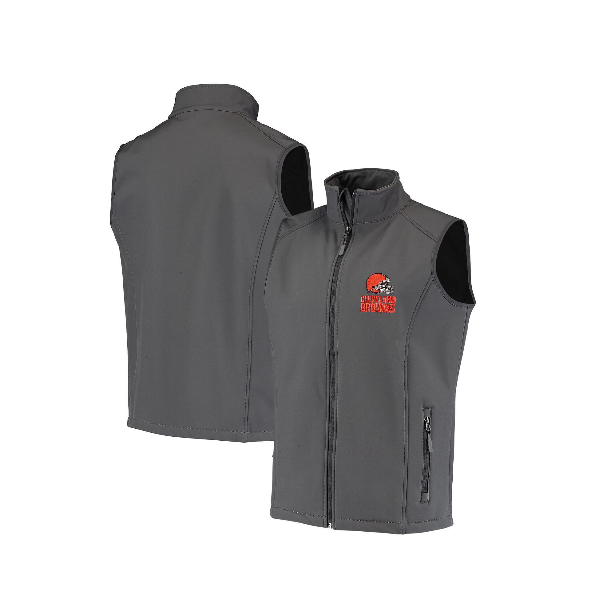 Mens Dunbrooke Charcoal Cleveland Browns Circle Archer Softshell Full-Zip 