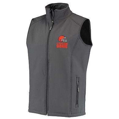 Men's Dunbrooke Charcoal Cleveland Browns Circle Archer Softshell Full-Zip Vest