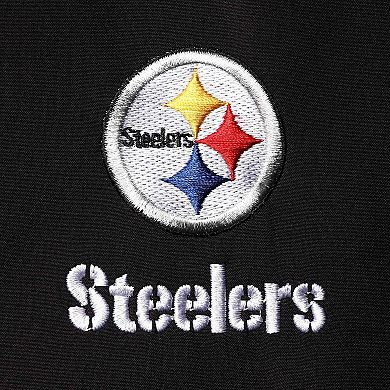 Men's Dunbrooke Black Pittsburgh Steelers Circle Archer Softshell Full-Zip Vest