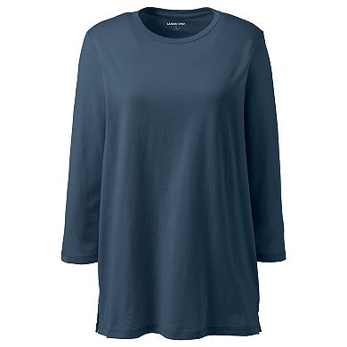 Women's Lands' End Supima Cotton Crewneck Tunic