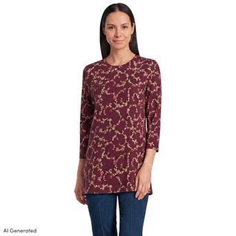 Women's Lands' End Supima Cotton Crewneck Tunic