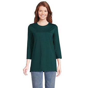 Women's Lands' End Supima Cotton Crewneck Tunic